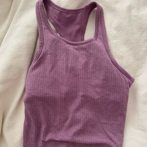 Lululemon ebb to street cropped racerback tank top